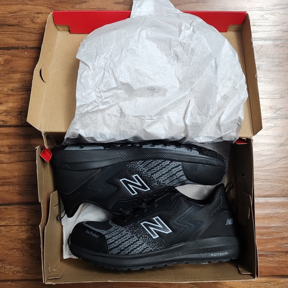New Balance Men's Composite Safety Toe Black Work Tennis Shoes Brand New - Picture 11 of 13